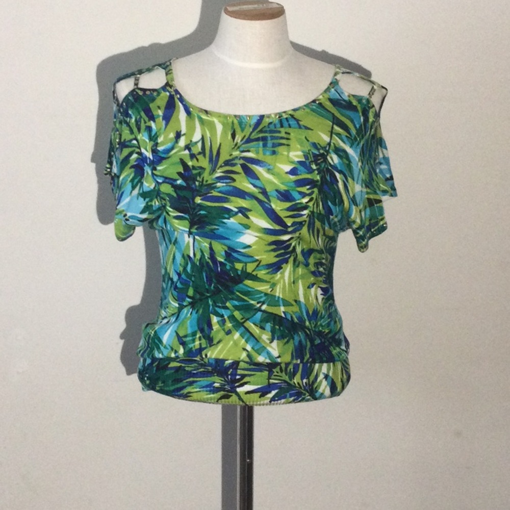 Tropical Print Cache Top